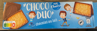 Biscuits petit beurre et chocolat lait choco duo
