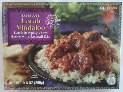 Lamb Vindaloo Lamb in Spicy Curry Sauce with Basmati Rice