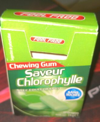 Chewing gum sans sucres Chlorophylle
