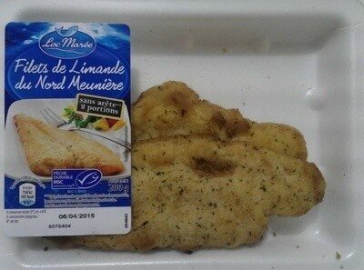 Filets de Limande du Nord Meunière