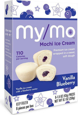 My/mo vanilla blueberry mochi ice cream