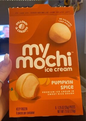 Mochi ice cream pumpkin spice