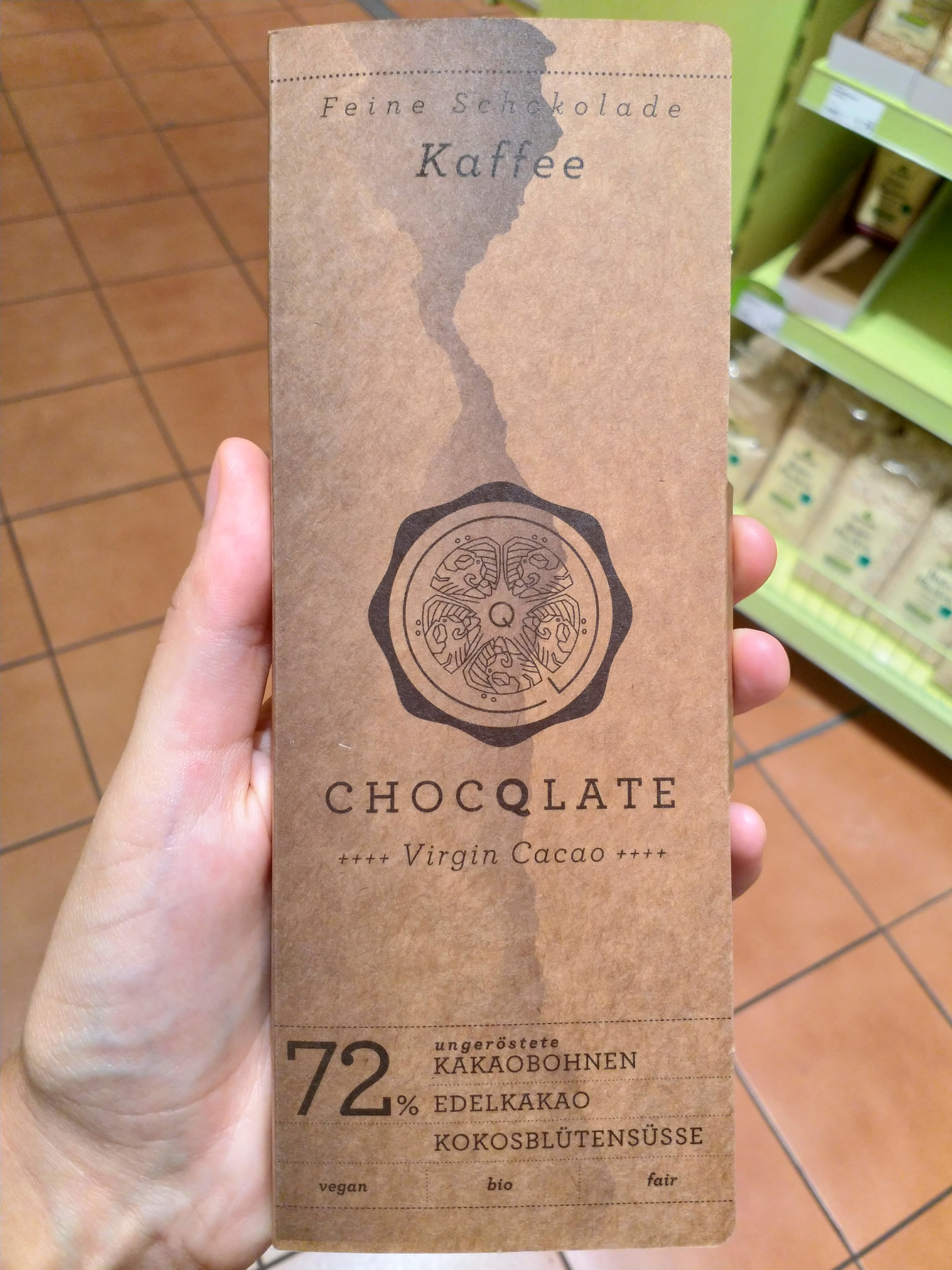 Schokolade Kaffee 72%