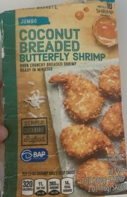 Coconut Breaded Butterfly Shrimp