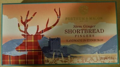 Stem Ginger Shortbread fingers