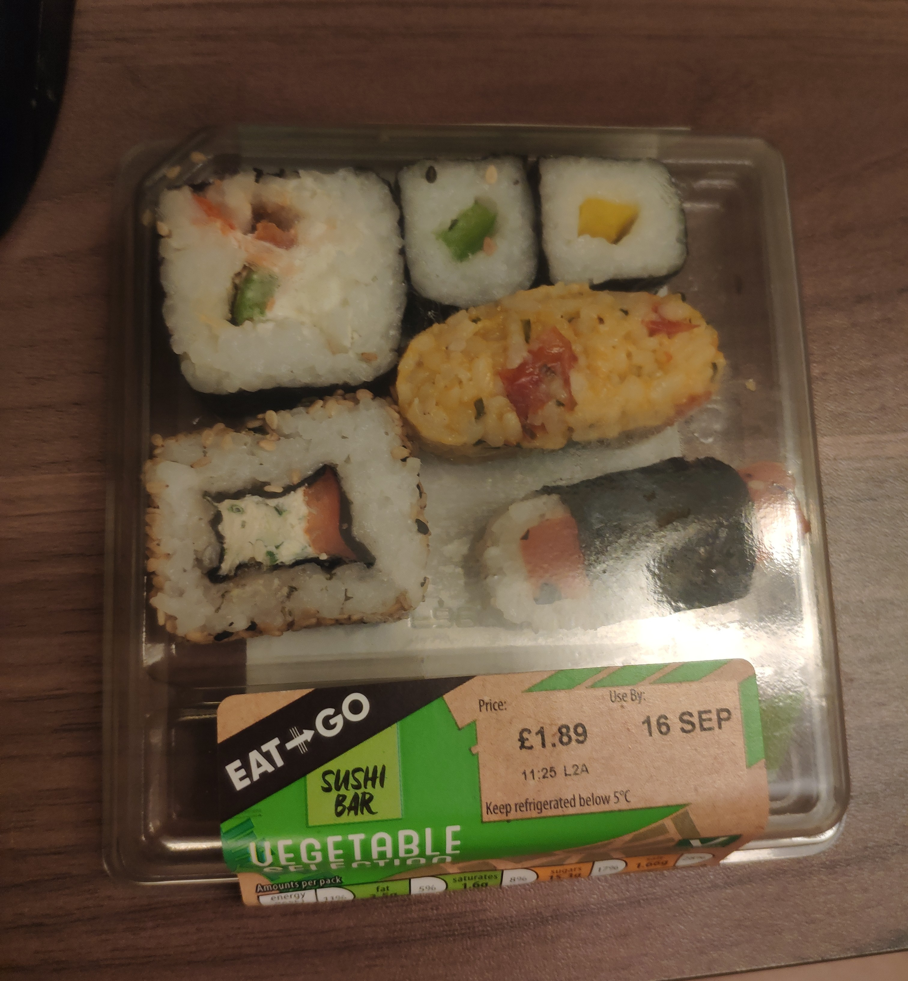 Vegetable sushi