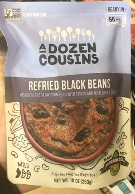 Refried black beans