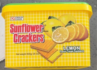 Sunflower Crackers Lemon Flavor