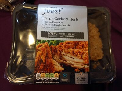 Crispy Garlic & Herb Chicken Escalope