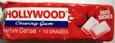 Chewing Gum parfum Cerise sans sucres Hollywood