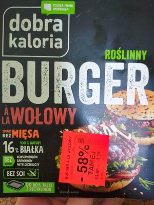 Roślinny burger a la wołowy