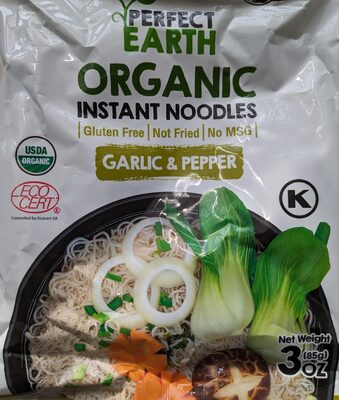 Organic Instant Noodles Garlic & Pepper
