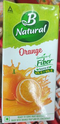 B Natural Orange Juice 1ltr tpk