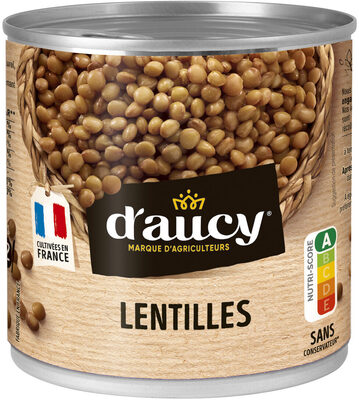 Lentilles préparées Cultivés en France d'aucy 265g