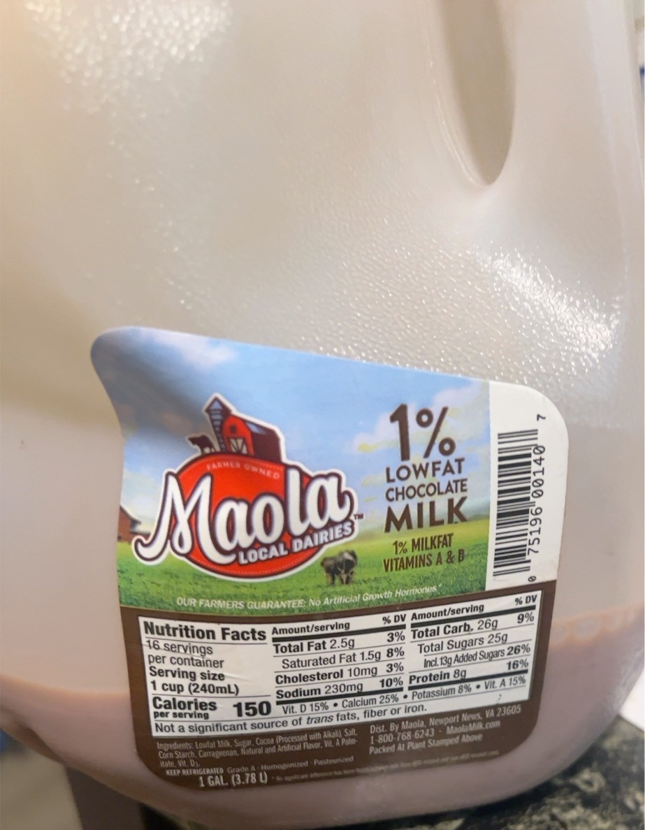 1% Lowfat Chocolate Milk