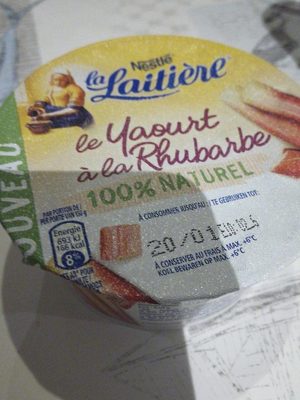 Le Yaourt à la Rhubarbe 100% naturel