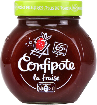 CONFIPOTE Confiture allégée en sucres Pot Fraise 350g
