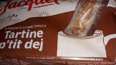 tartine p'tit dej farine complète