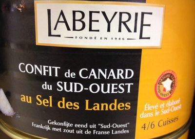 Confit de canard du Sud-Ouest