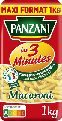 Panzani macaroni 3 minutes 1kg