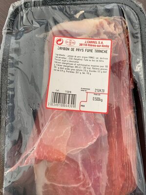 Jambon de pays fumé tranché