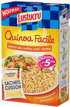 Lustucru quinoa facile quinoa ble lentilles corails carottes