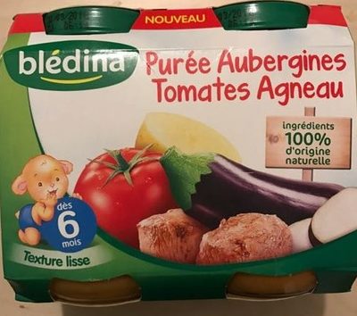 Purée Aubergines Tomates Agneau 2x200g
