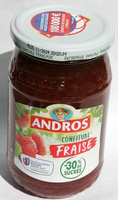 Confiture fraise -30% de sucres