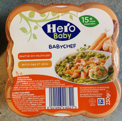 Baby chef Petits pois et veau