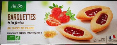 Barquettes à la fraise au sucre de canne