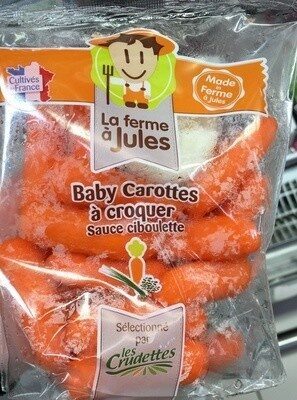 Baby Carottes à croquer sauce ciboulette