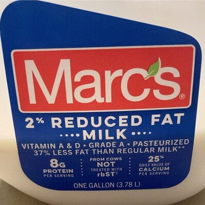 2% Reduced Fat Milk