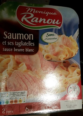 Saumon et ses tagliatelles sauce beurre blanc