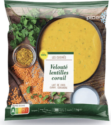 Velouté lentilles corail