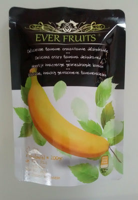 Délicieuse banane croustillante déshydratée