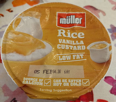muller rice vanilla custard