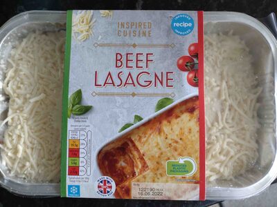 Beef lasagne