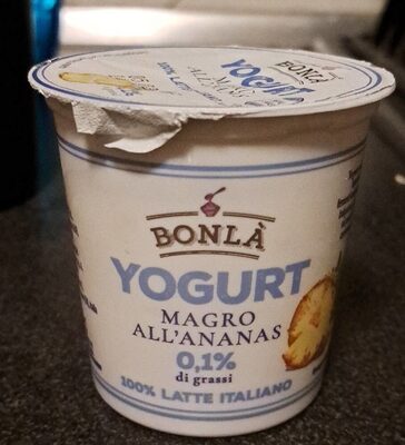 Yogurt magro all'ananas