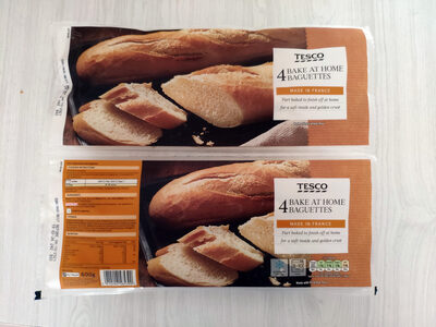 Bake at home baguettes