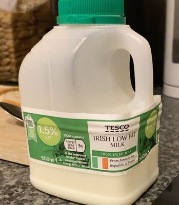 Irish low fat milk