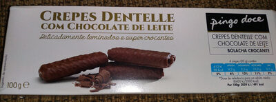crepes dentelle com chocolate de leite