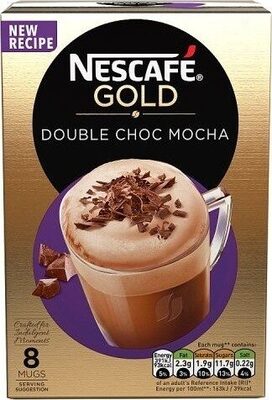 GOLD Double Choc Mocha Coffee, 8 Sachets x