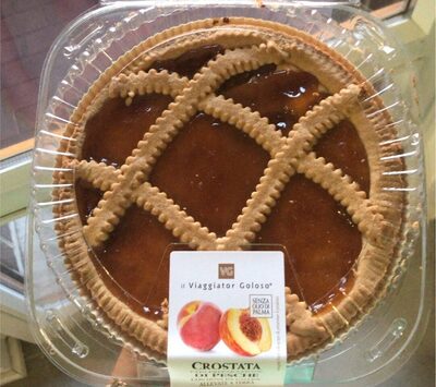 Crostata con preparazione di pesche