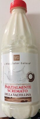 Latte fresco parzialmente scremato della valtellina