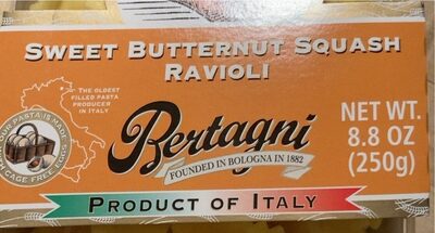 Sweet butternut squash ravioli
