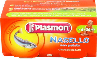 Plasmon Cod & Hake Fillets With Potatoes Meal Puree (2X80G)