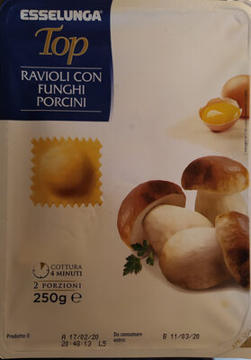 ravioli con funghi porcini