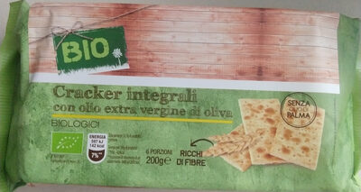 Cracker integrali con olio extra vergine di oliva