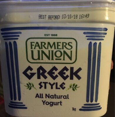 Greek Style All Natural Yogurt