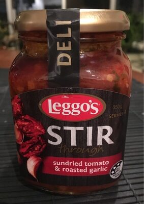 STIR through sauce sundried tomato & roasted garlic